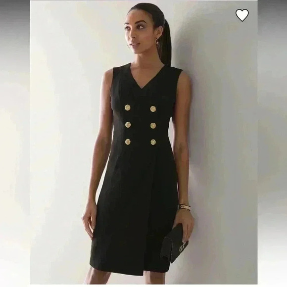 White House Black Market Dresses & Skirts - White House Black Market Double Breasted Vest Dress